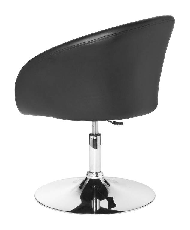 Drehstuhl schwarz Kunstleder Metall