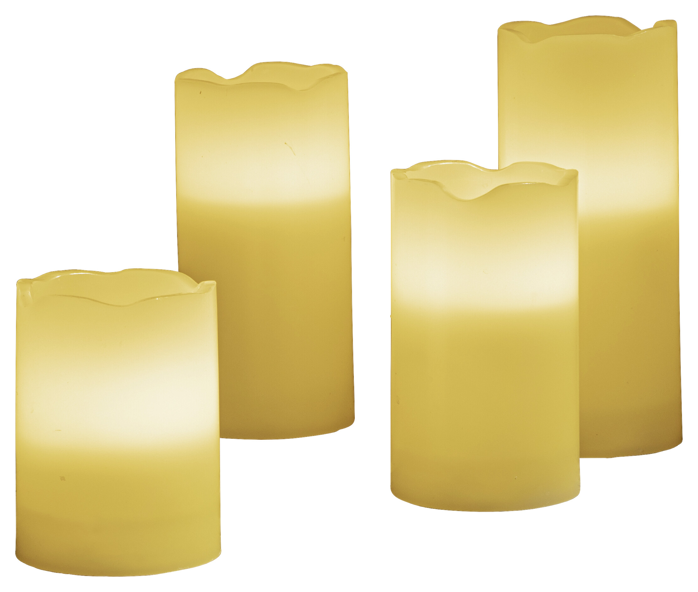 LED-Kerzen 4er Set warmweiß