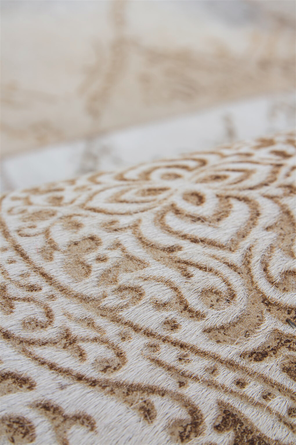 Kayoom Kurzflorteppich Cobra 343 beige B/L: ca. 75x140 cm