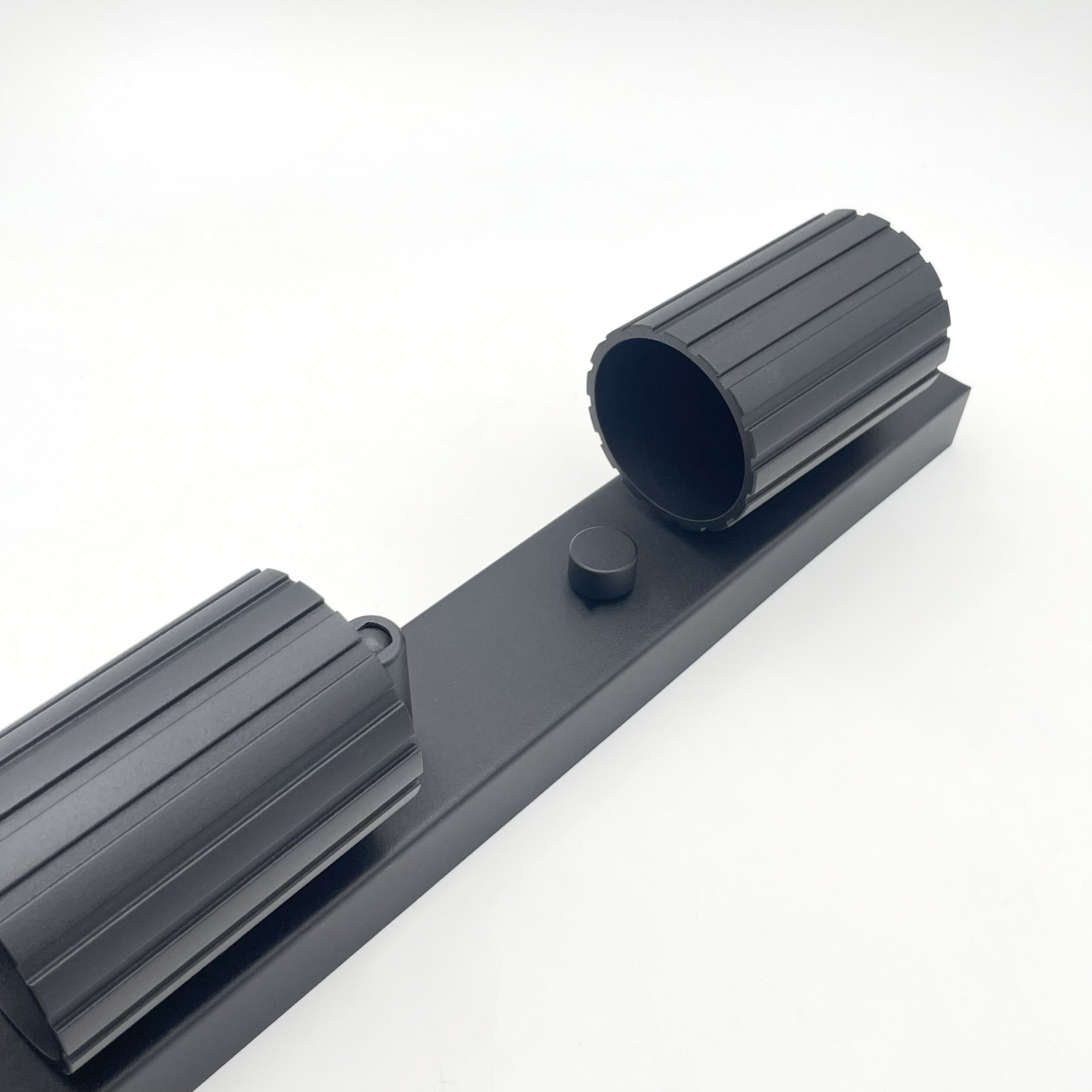 Lamkur Strahler Prisma schwarz Stahl B/H/L: ca. 6,5x16,5x81 cm 4 Brennstellen