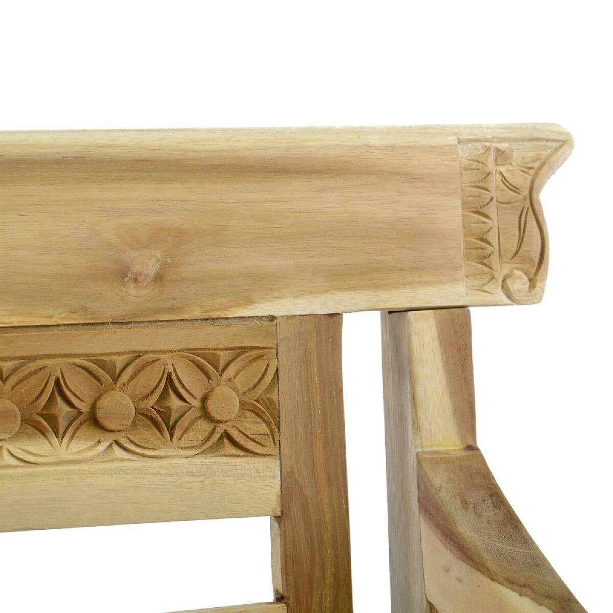 VCM Kinder Gartenbank braun Holz B/H/L: ca. 40x64x80 cm