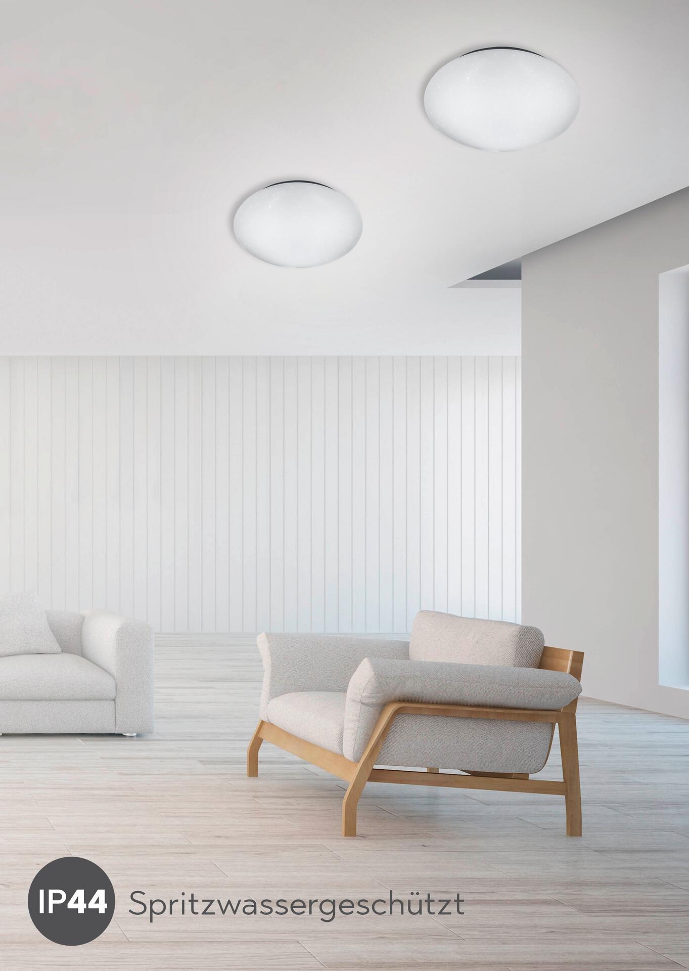 Reality Deckenleuchte Putz weiß Kunststoff H/D: ca. 9x27 cm