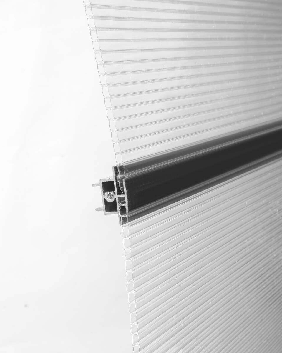 Brosplast Vordach transparent B/H/L: ca. 240x23x105 cm