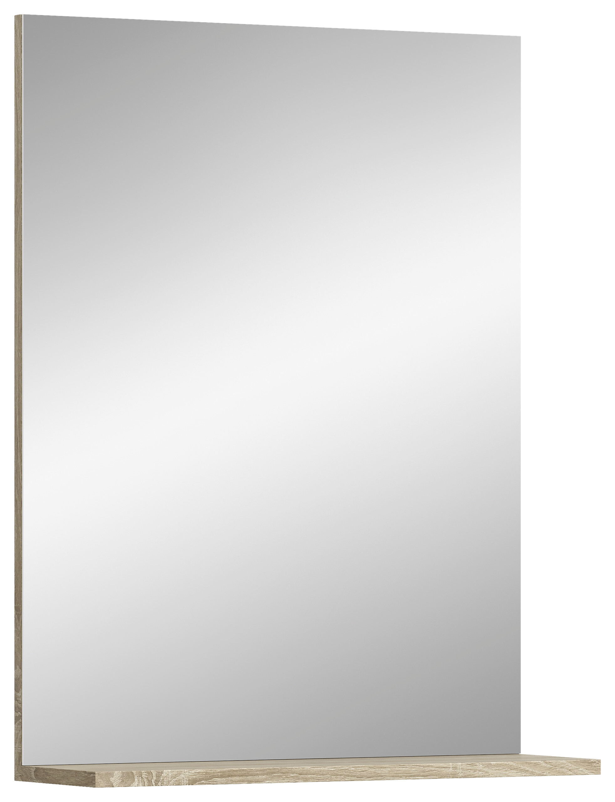 Badspiegel Lambada Eiche Sonoma Nachbildung weiß Hochglanz B/H/T: ca. 60x79x18 cm