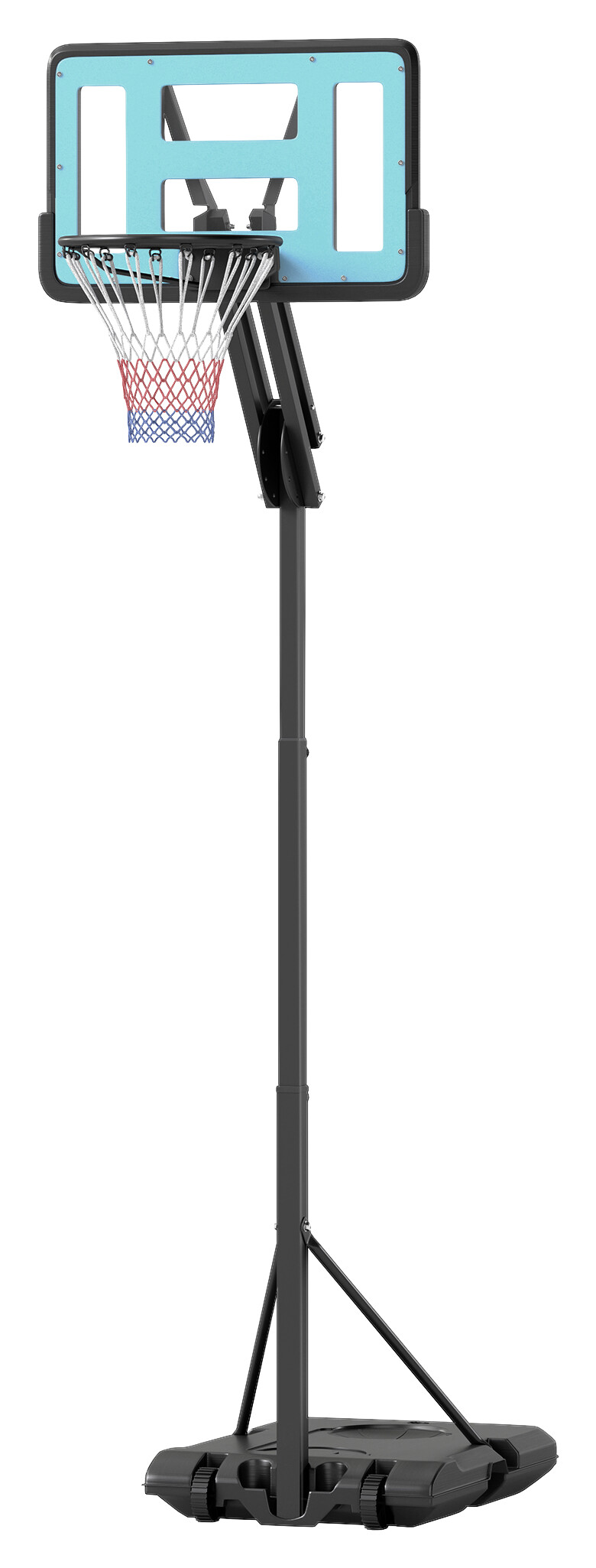 SPORTNOW Basketballkorb schwarz B/H/L: ca. 71x270x175 cm