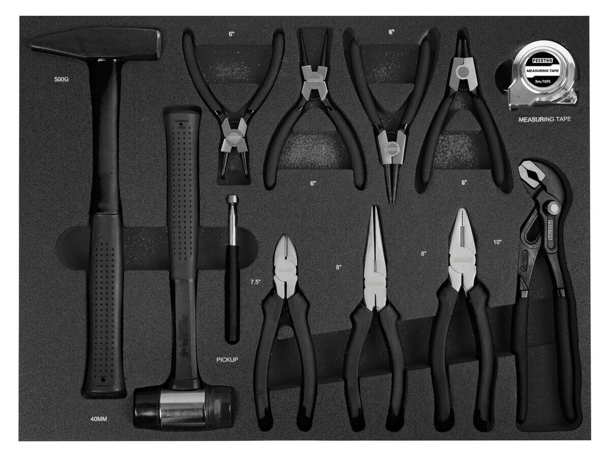 Werkstattwagen Mento schwarz B/H/L: ca. 73x98x48 cm