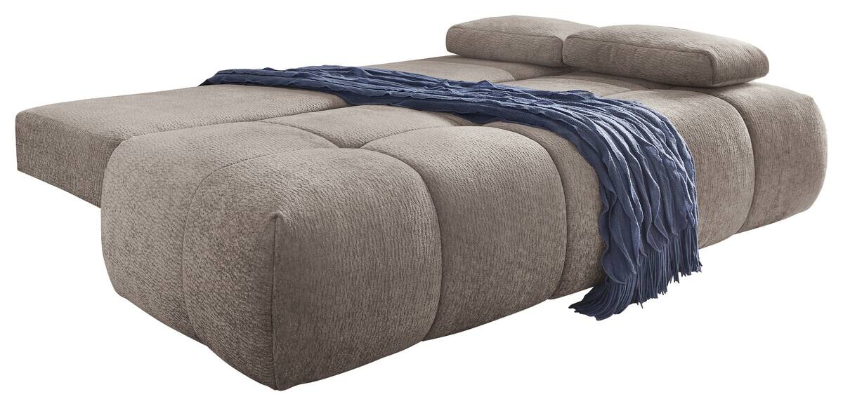 Schlafsofa Greige Polyester B/H/T: ca. 213x86x101 cm