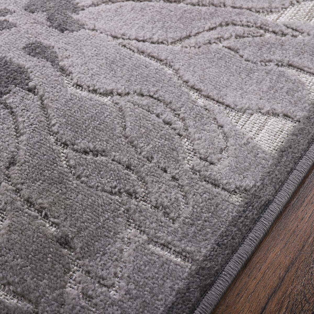 Sanat Outdoorteppich FLORAL grau B/L: ca. 160x230 cm