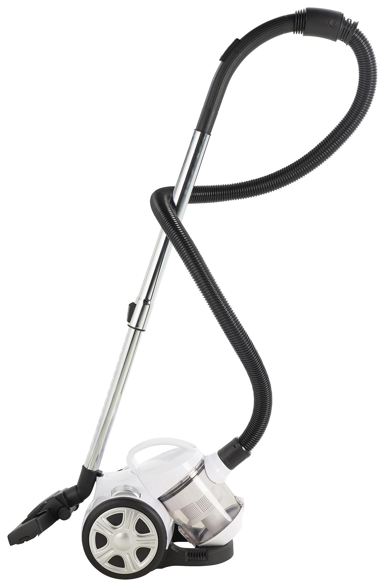 POCOline Bodenstaubsauger silber weiß Kunststoff Metall B/H/L: ca. 23x26x33 cm