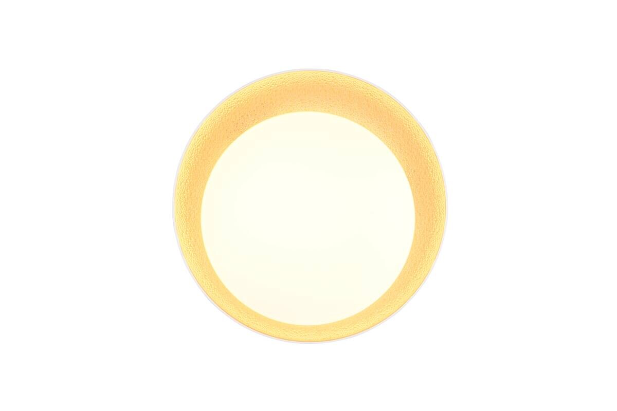 Reality LED-Deckenleuchte Aleta weiß gold Kunststoff H/D: ca. 8x45 cm