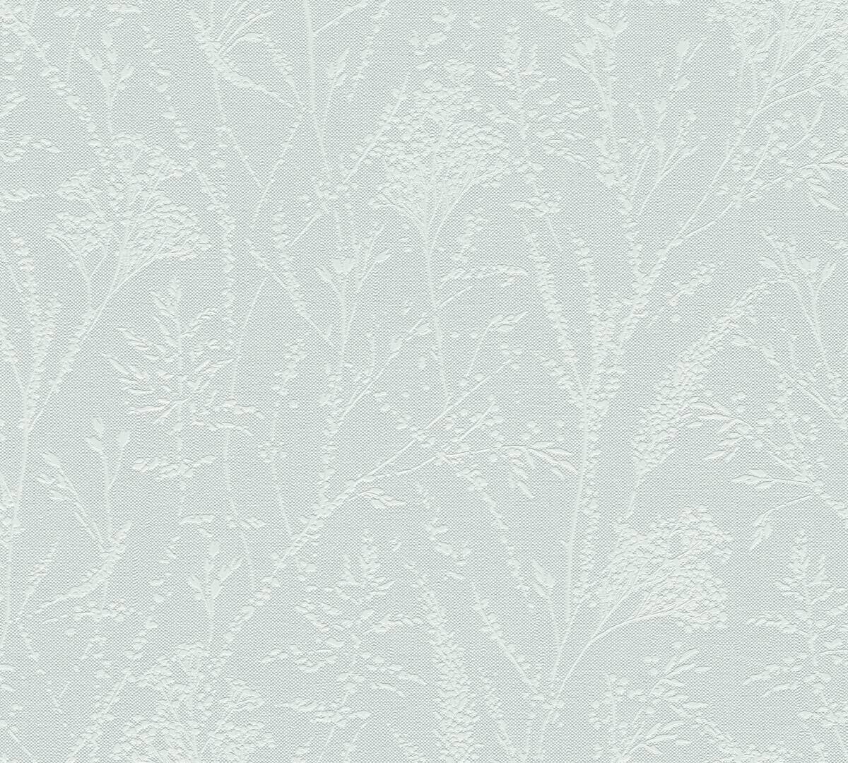 A.S.Creation Vliestapete weiß hellgrün B/H/D: ca. 53x1005x9,2 cm