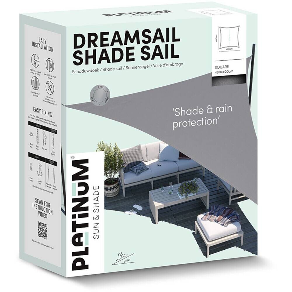 PLATINUM Sonnensegel Dreamsail creme Polyester B/H/L: ca. 400x1x400 cm