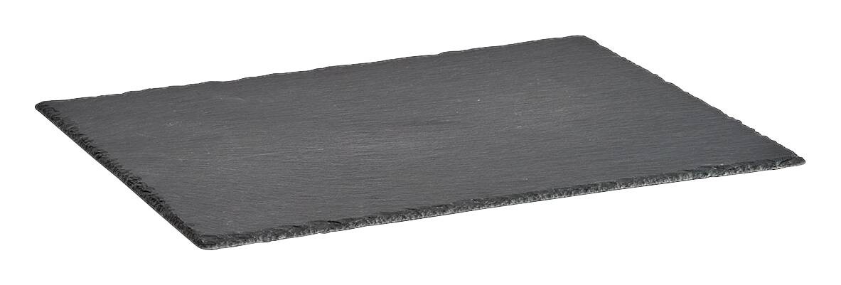 Zeller Servierplatte anthrazit Schiefer B/H/L: ca. 30x0,7x40 cm