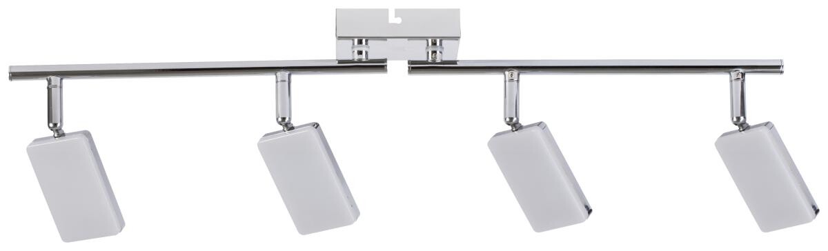 POCOline Spotbalken Chrissy Chrom Metall Kunststoff L: ca. 63 cm 4 Brennstellen