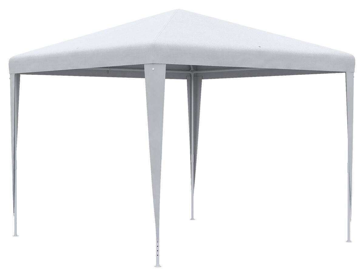 Outsunny Pavillon weiß Kunststoff B/H/L: ca. 270x270x254 cm