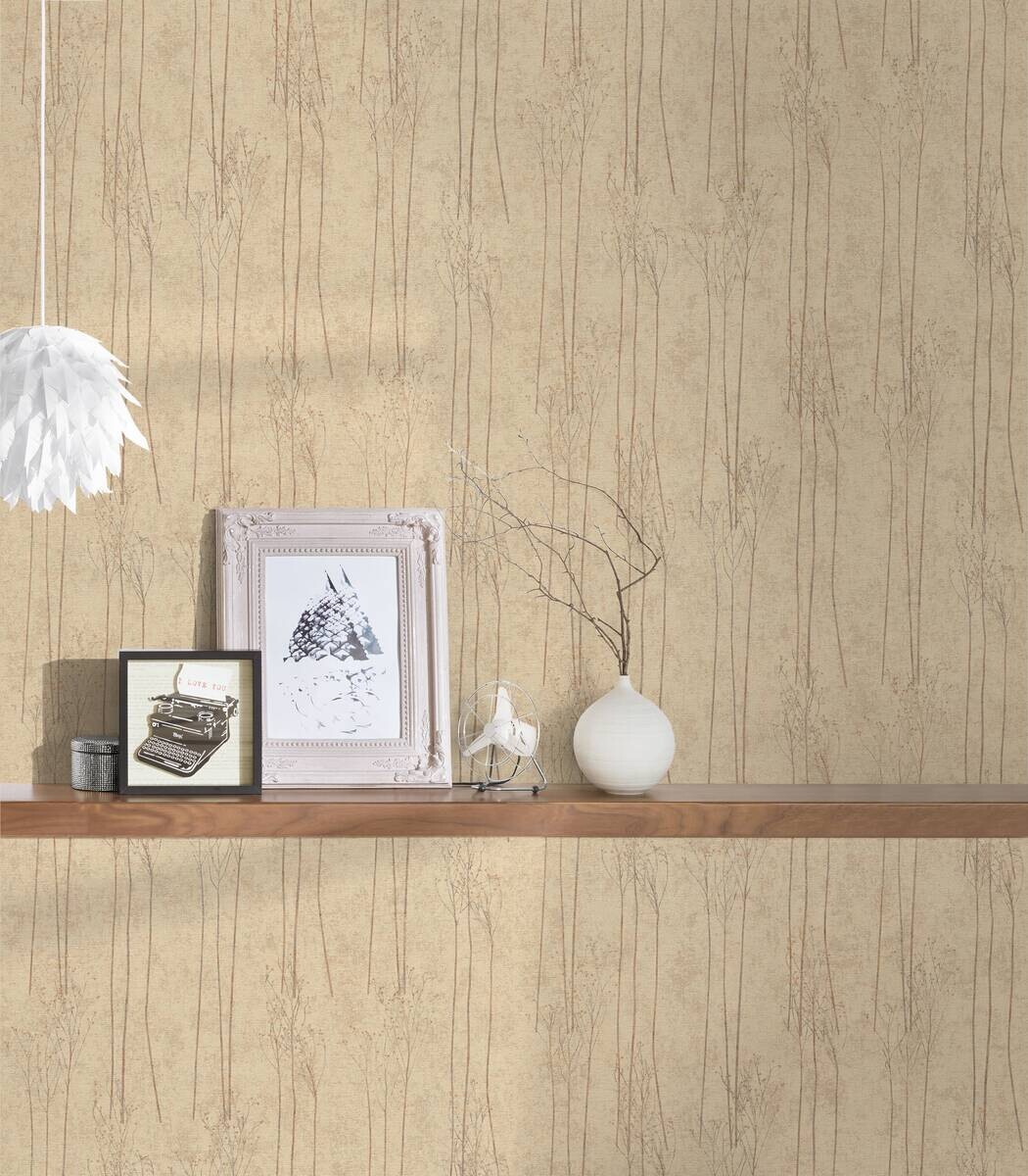 A.S.Creation Vliestapete beige B/H/D: ca. 53x1005x8,8 cm