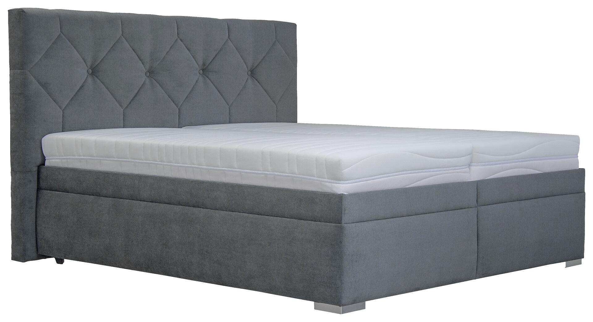 Polsterbett Gela grau Liegefläche B/L: ca. 180x200 cm