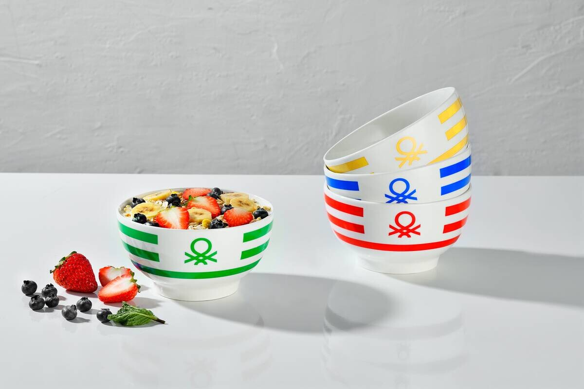 BENETTON Schalenset RAINBOW multicolor Porzellan