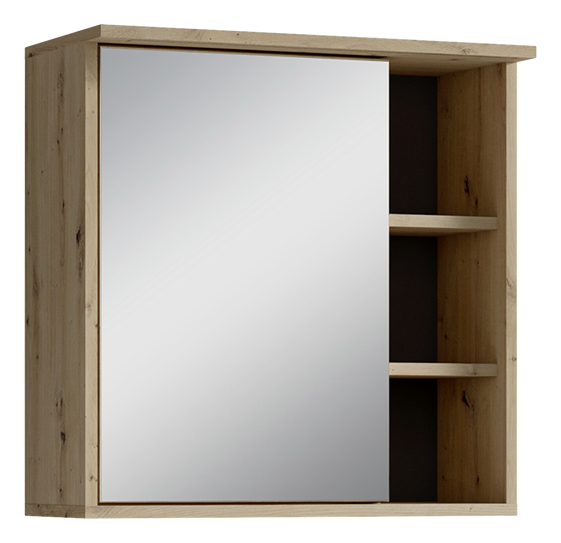 Spiegelschrank WELLNESS Eiche Artisan Nachbildung B/H/T: ca. 60x61x28 cm