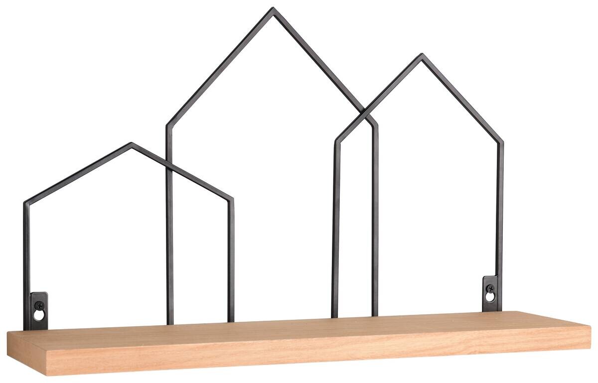 Wandregal Jelena schwarz B/H/T: ca. 48x30x14 cm