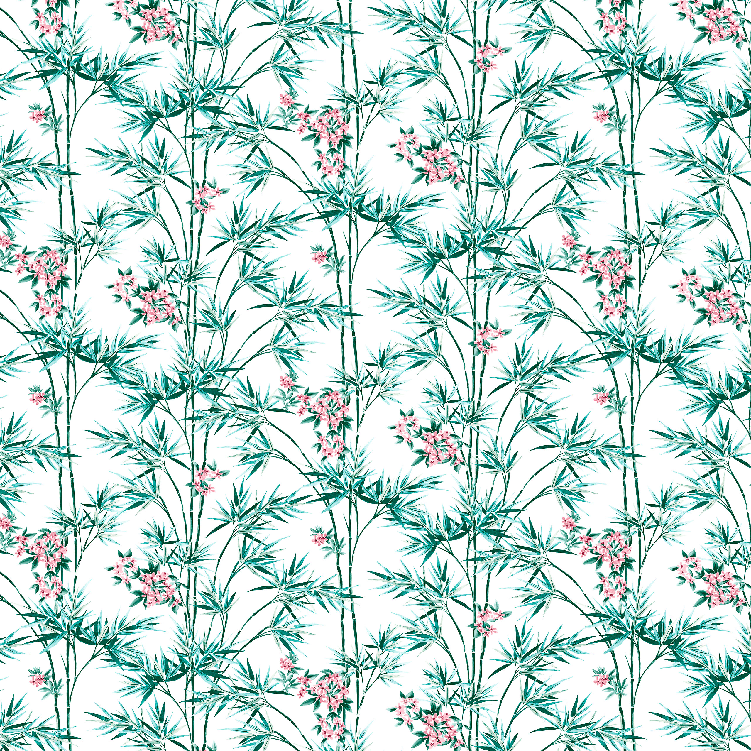 UGEPA Vliestapete Bambus weiß grün B/L: ca. 53x1005 cm