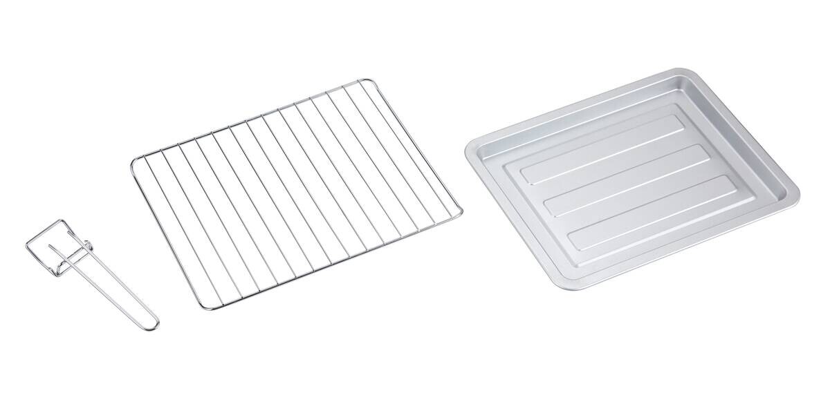 POCOline Mini-Backofen silber Glas B/H/L: ca. 42,6x35,7x51,1 cm ca. 30 l