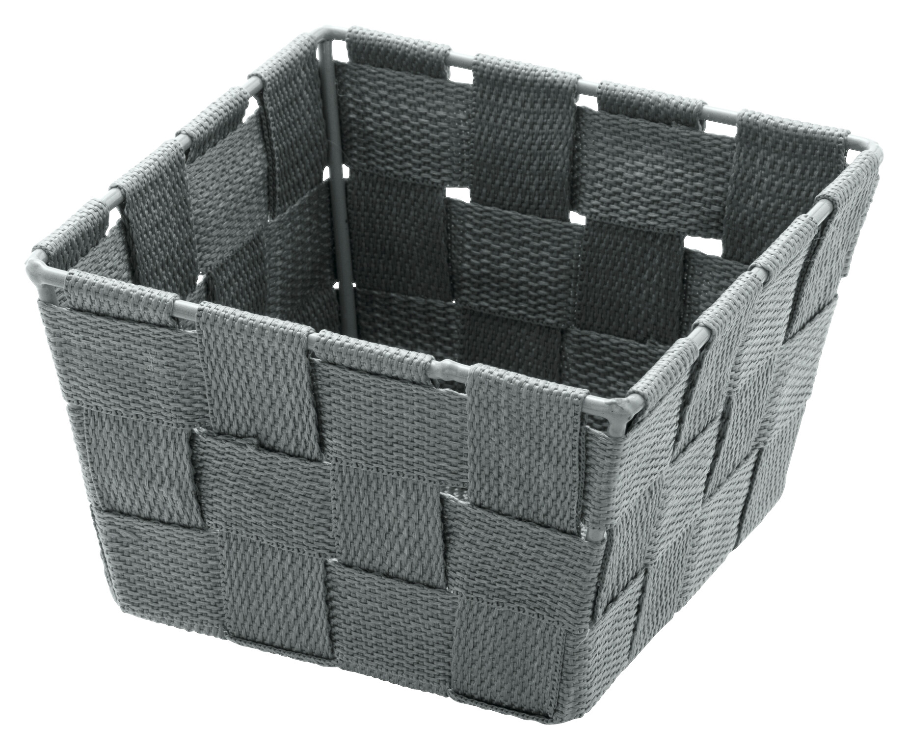 Badkorb grau Kunststoff B/H/L: ca. 14x9x14 cm