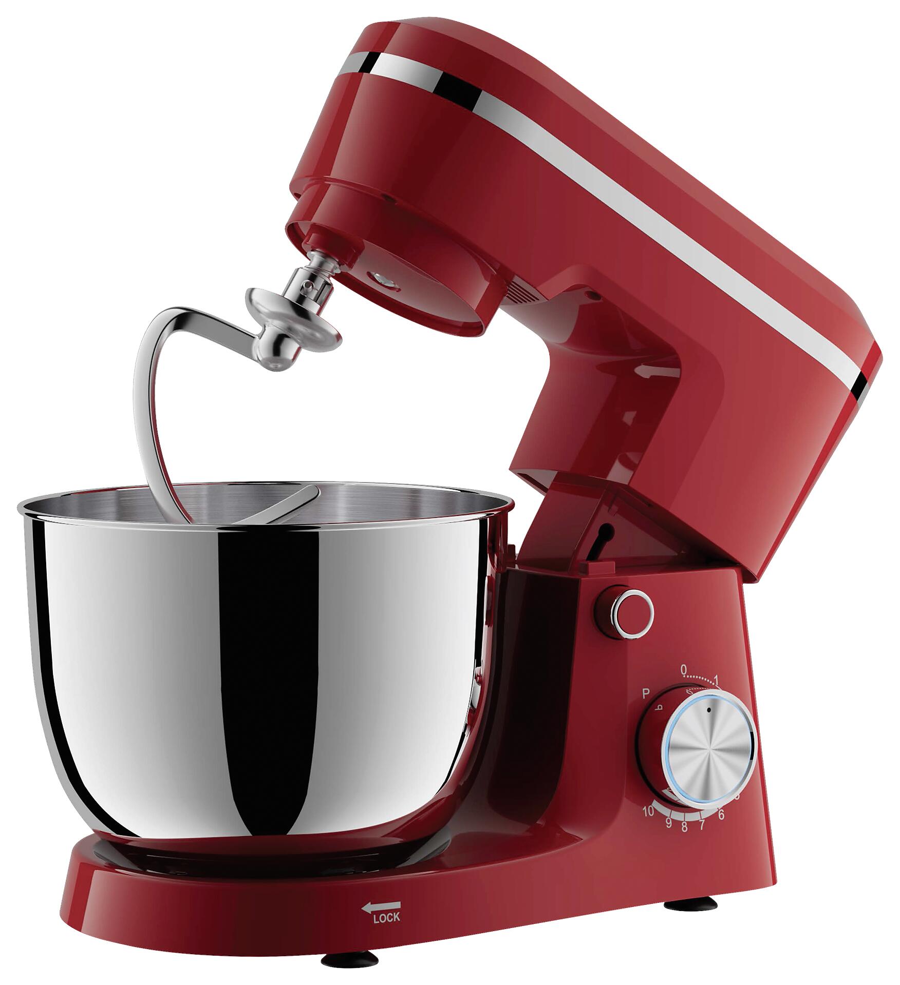 POCOline Knetmaschine Knetrax rot Metall Kunststoff B/H/L: ca. 22,55x31,45x36,1 cm ca. 4,5 l