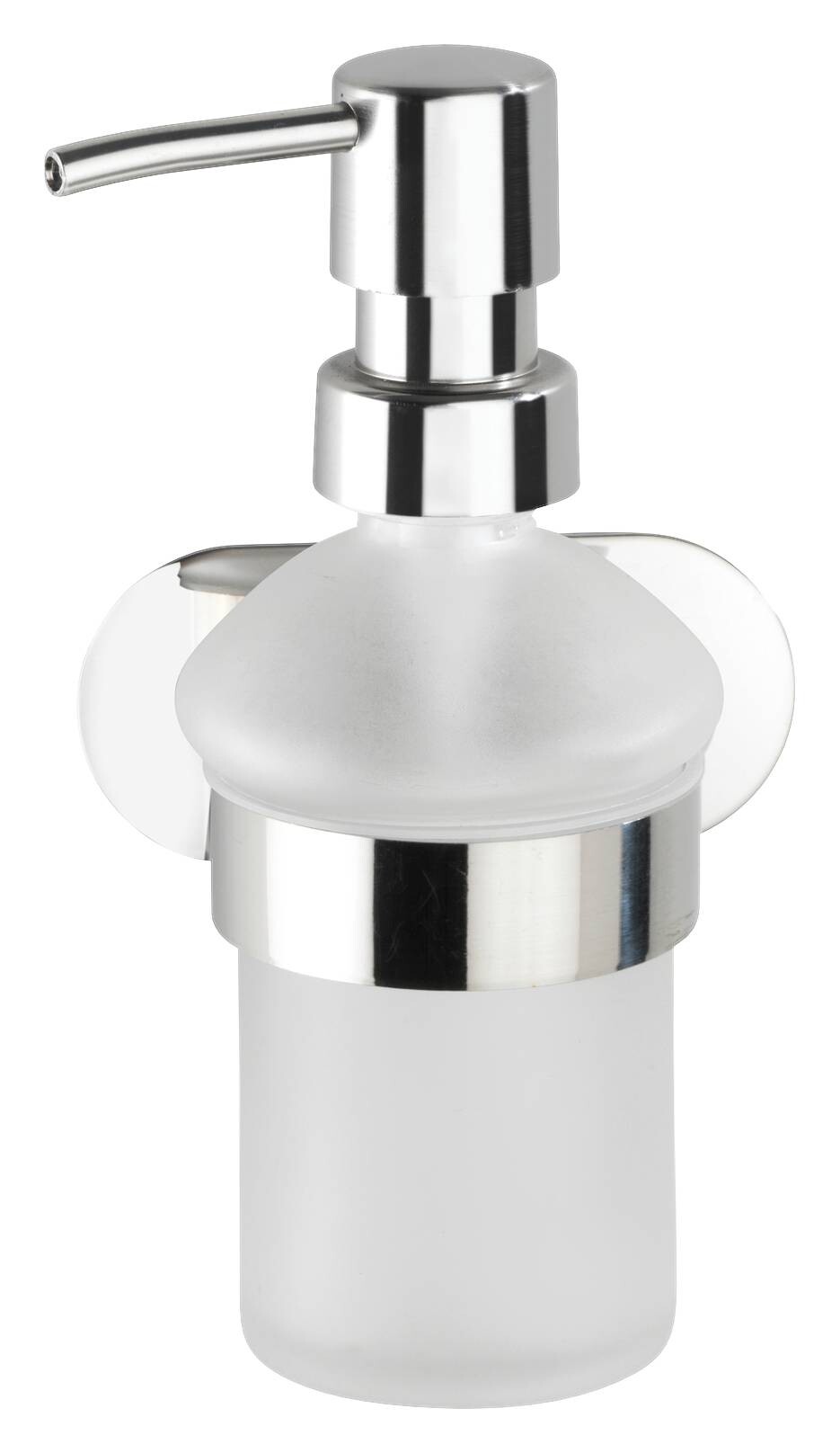 Turbo-Loc Seifenspender weiß silber Edelstahl B/H: ca. 10x17 cm