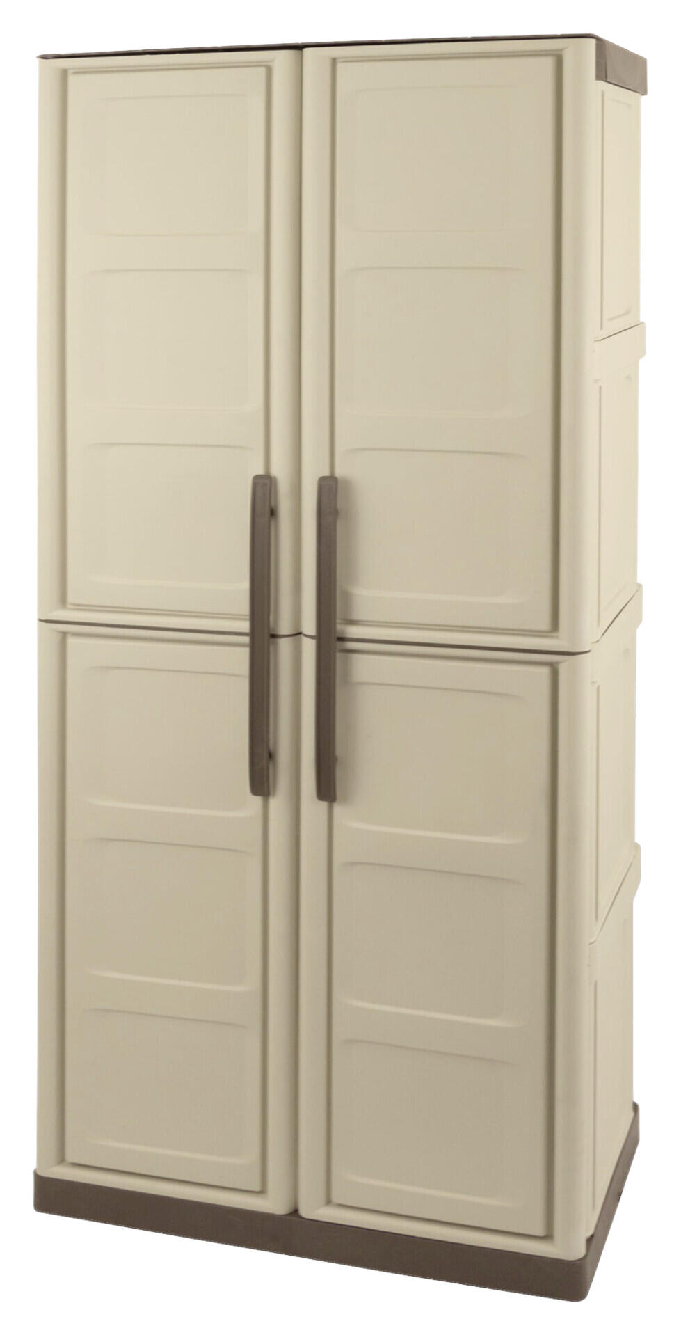 ArtPlast Kunststoffschrank Steel hoch beige Kunststoff B/H/T: ca. 70x165x39,5 cm ArtPlast Kunststoffschrank Steel hoch beige Kunststoff B/H/T: ca. 70x165x39,5 cm