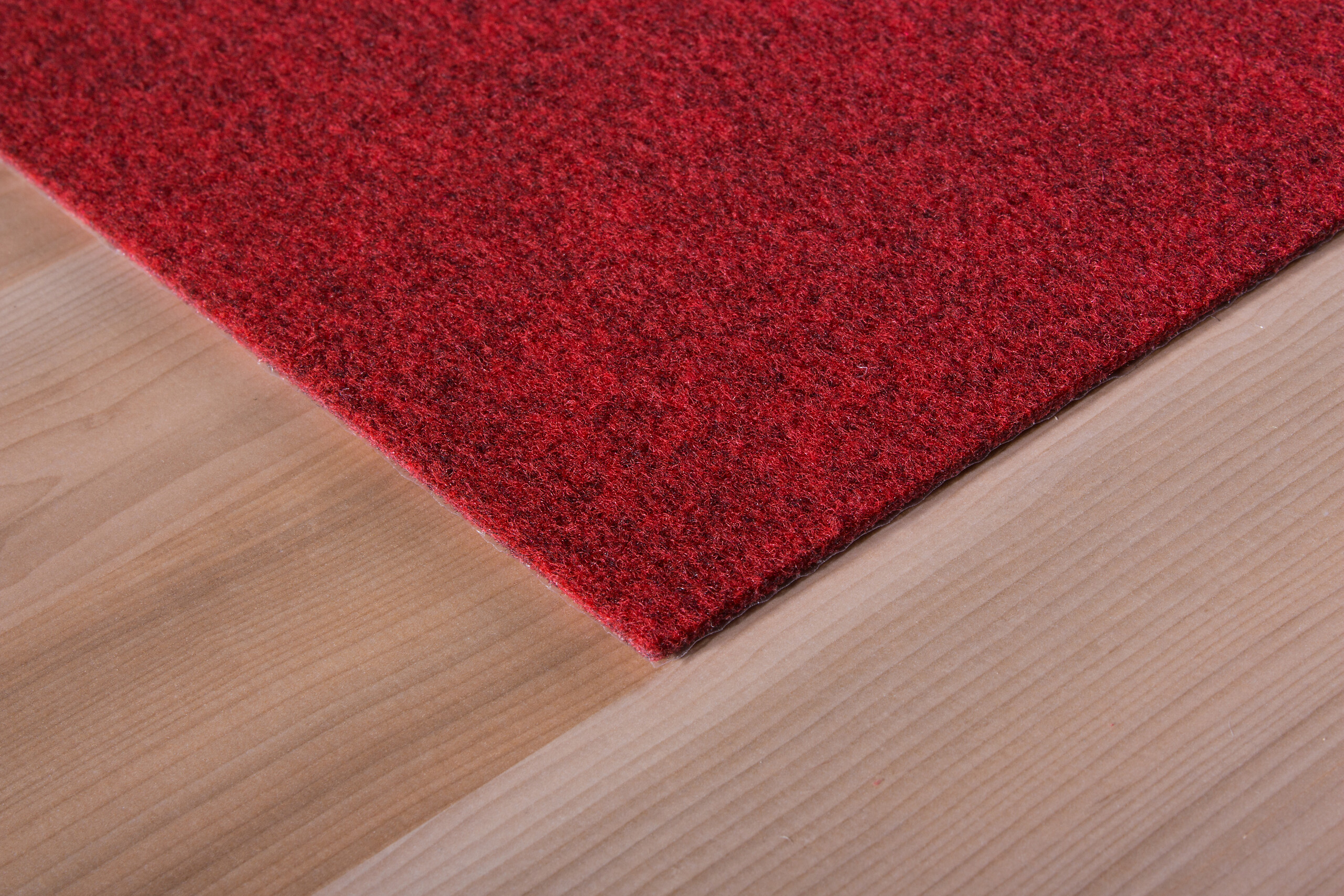 Teppichfliese Filz rot B/L: ca. 40x40 cm pro Stück