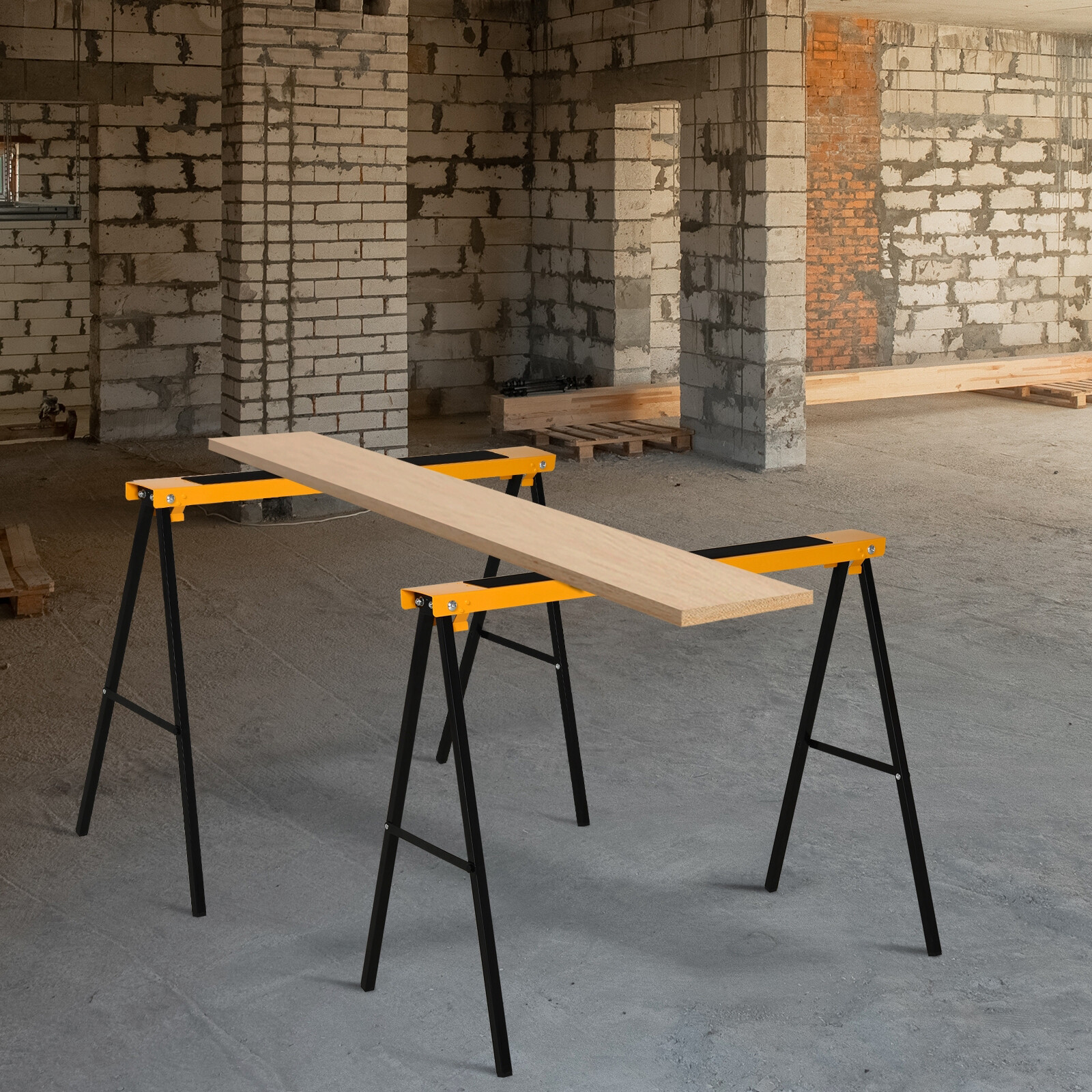 Sägebock rutschfest grün B/H/L: ca. 43x15x135 cm