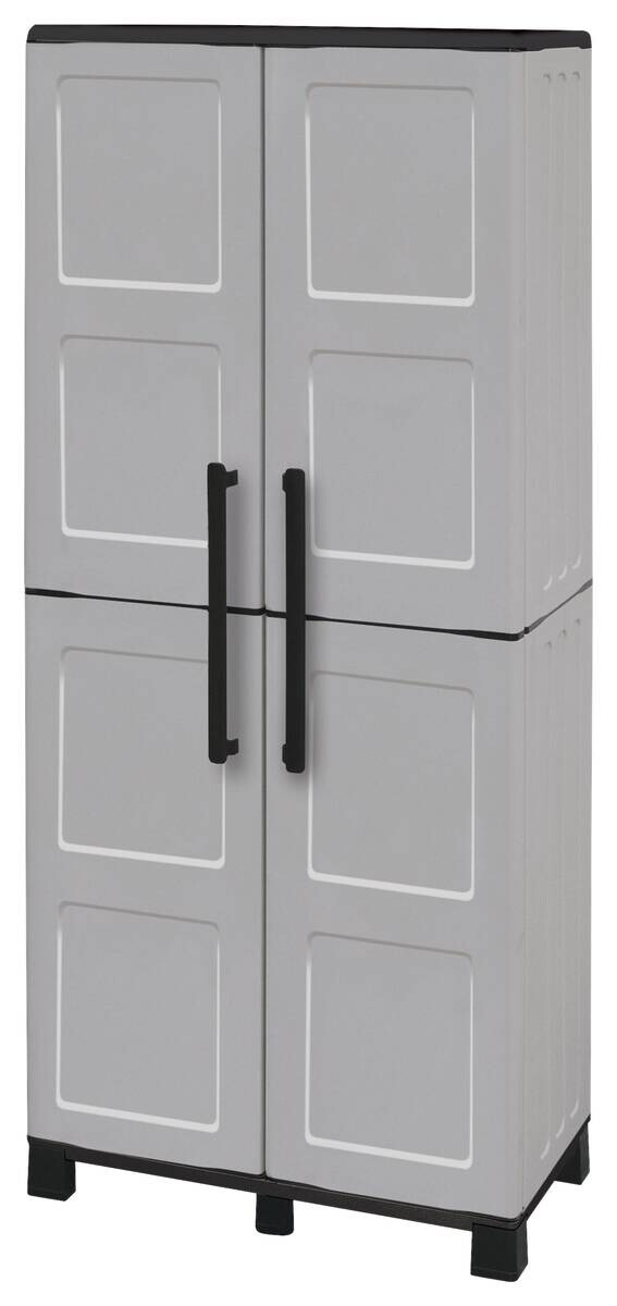 Linea Idea Kunststoffschrank Idea grau Kunststoff B/H/T: ca. 68x169x37 cm Linea Idea Kunststoffschrank Idea grau Kunststoff B/H/T: ca. 68x169x37 cm