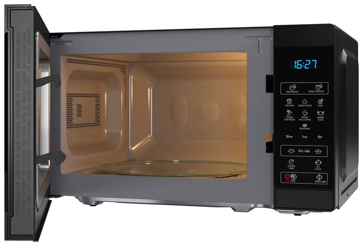 Sharp Mikrowelle YC-MS02E-B schwarz Kunststoff B/H/T: ca. 44x25,8x32,4 cm