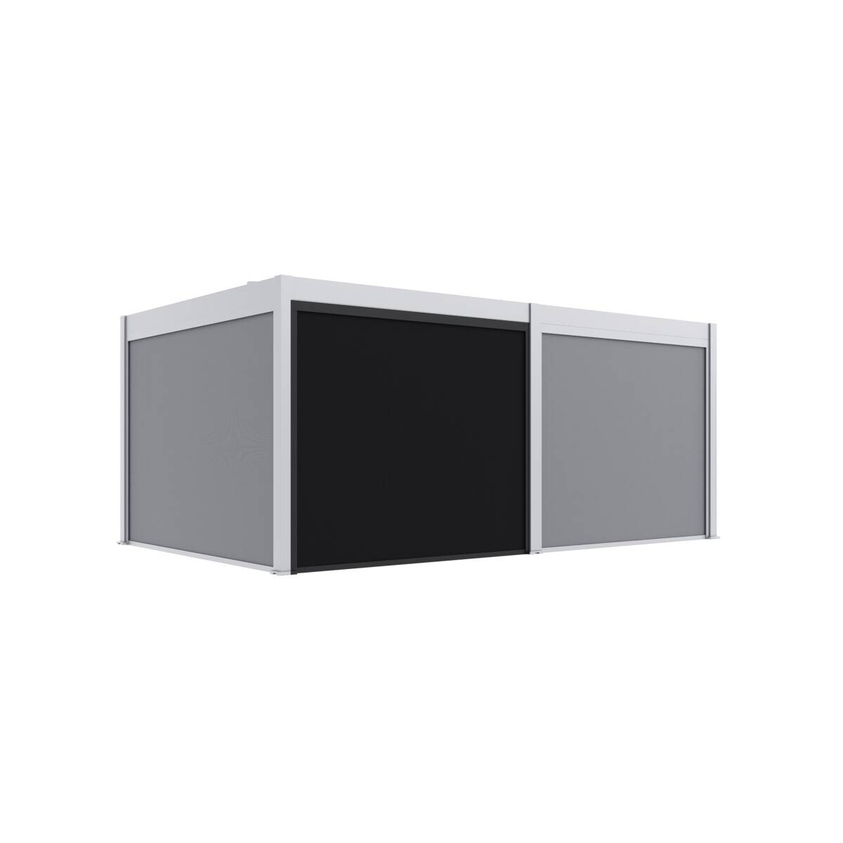 Paragon Outdoor Seitenteil für Pergola Grand Tuscan grau Kunststoff B/H: ca. 279x237 cm