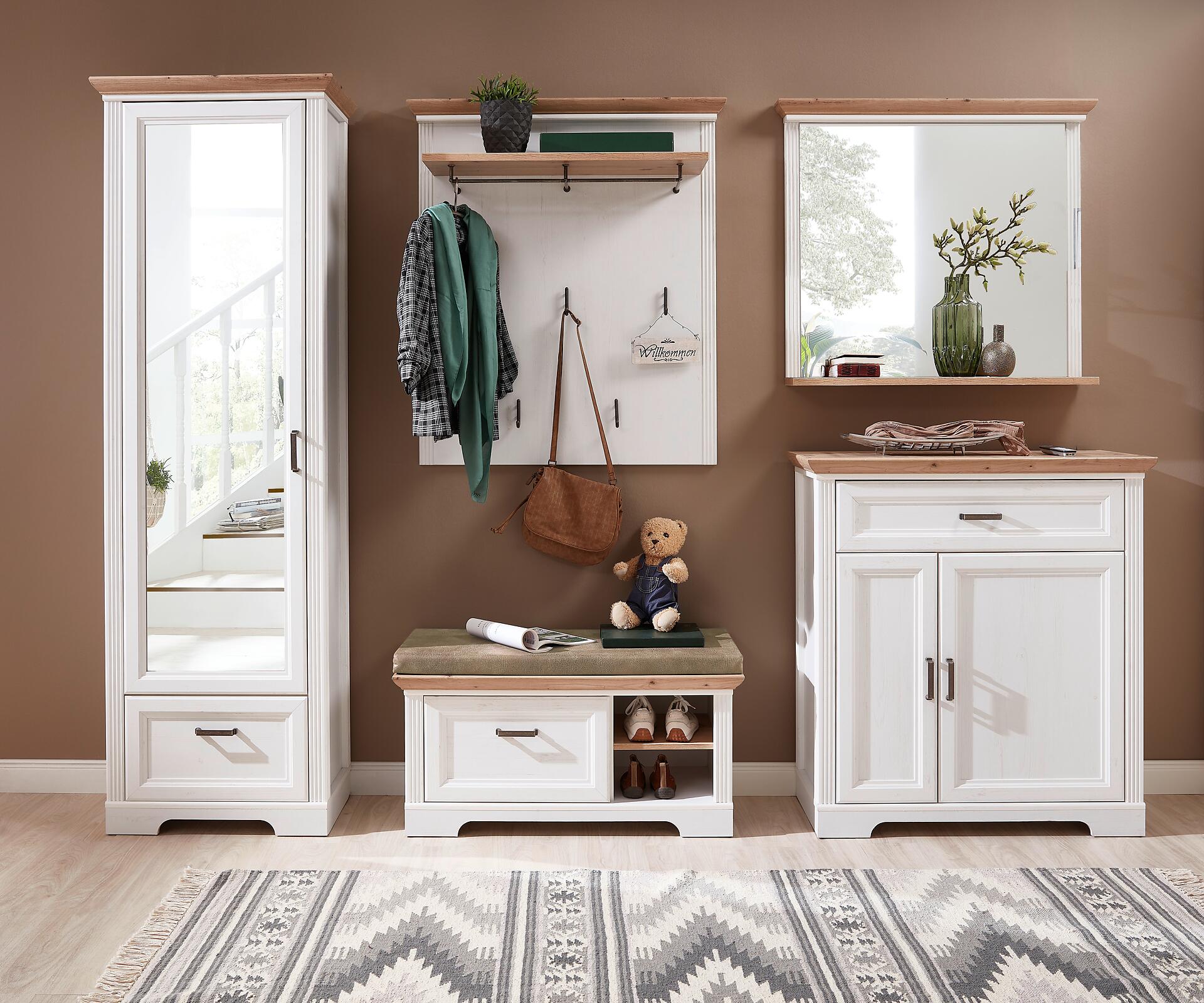 Garderobenpaneel Jasmin Pinie Nachbildung Eiche Artisan Nachbildung B/H/T: ca. 93x107x30 cm