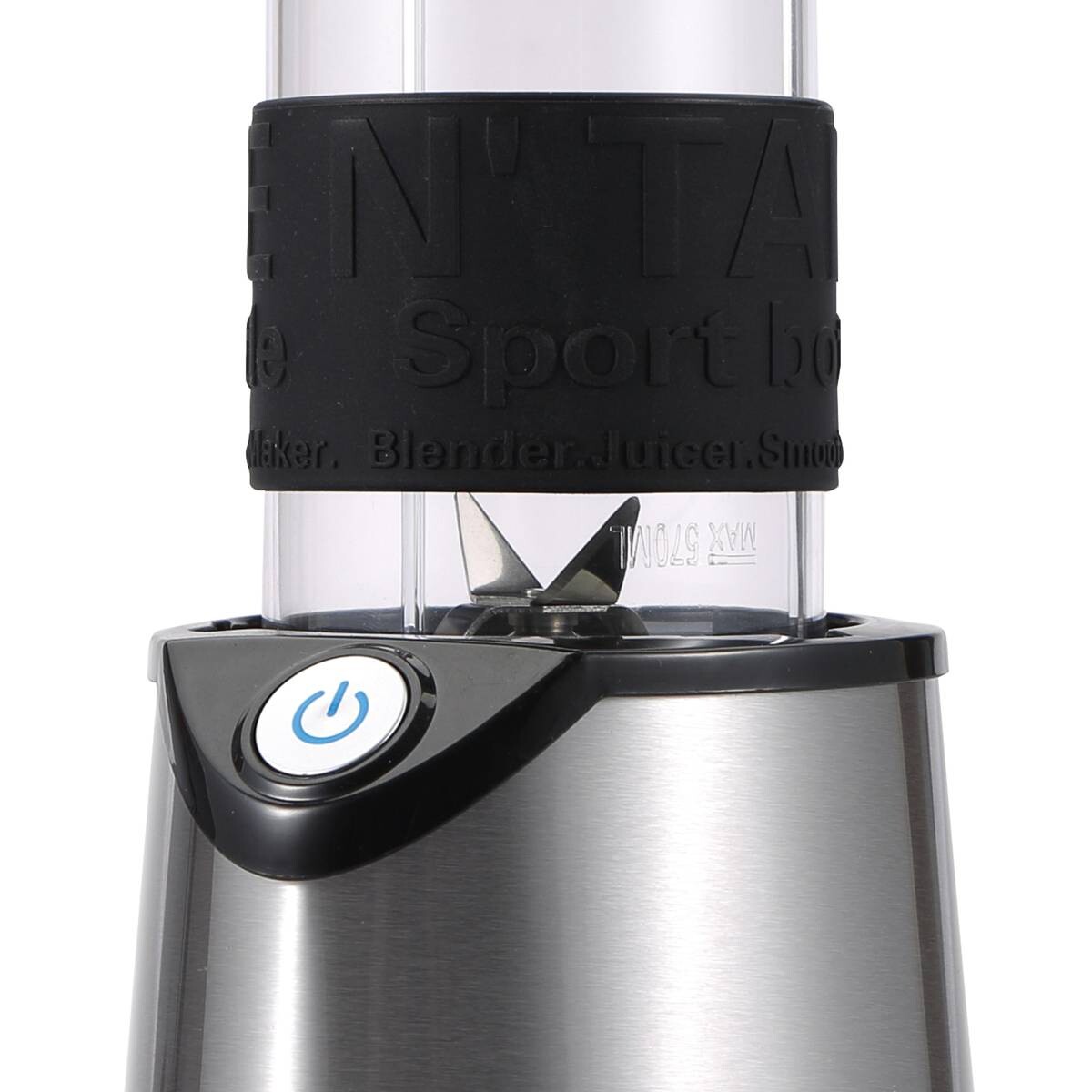 MASTERPRO Smoothie-Maker BGMP-9000 Foodies schwarz grau Edelstahl Kunststoff B/H/T: ca. 23x22,5x13 cm