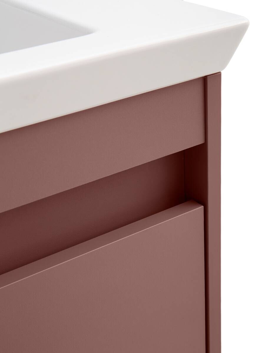 Badezimmer-Set Avio mauve B/H/T: ca. 45,5x80x27,5 cm