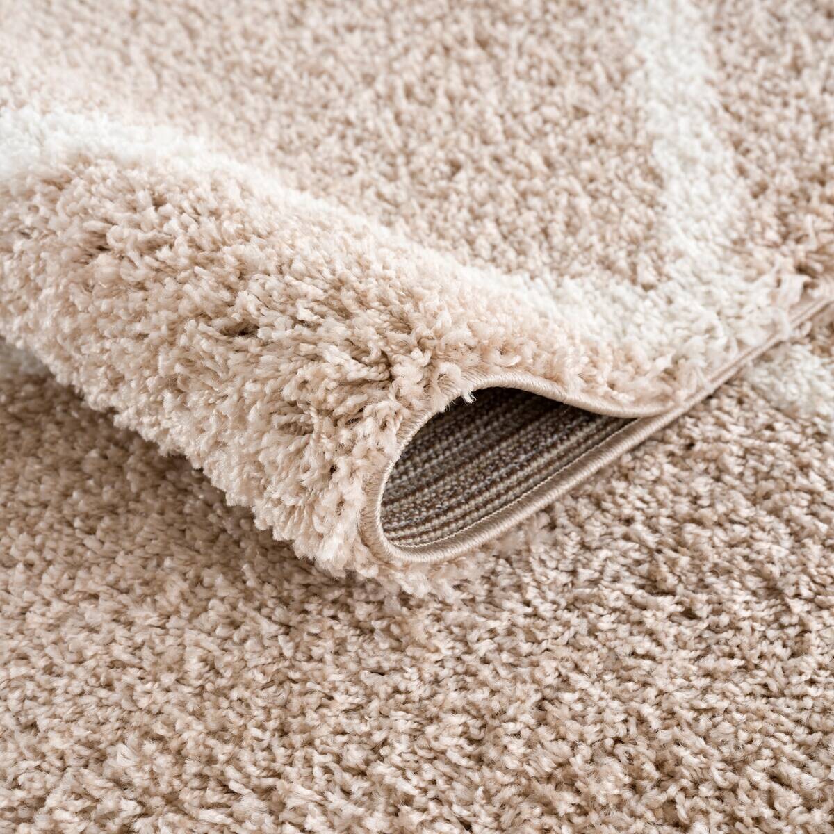 Sanat Hochflorteppich MADRID beige D: ca. 200 cm