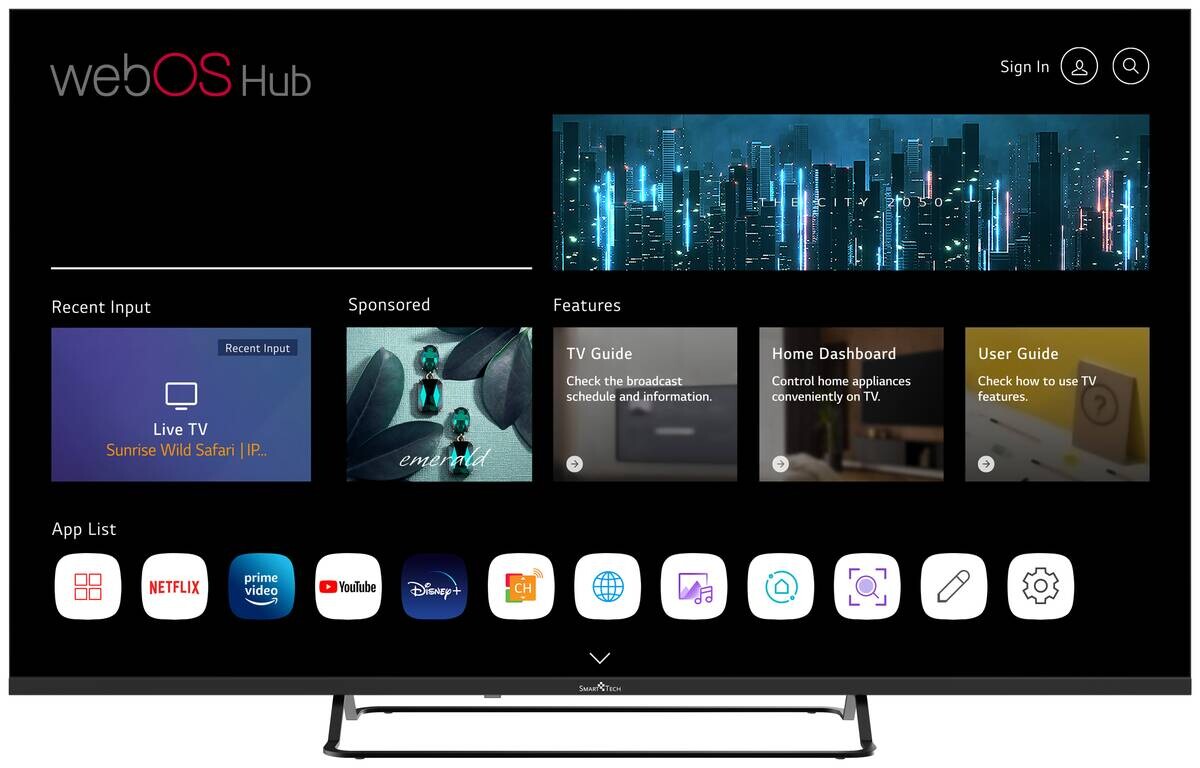 Smart-Tech LED-TV 55UW02V