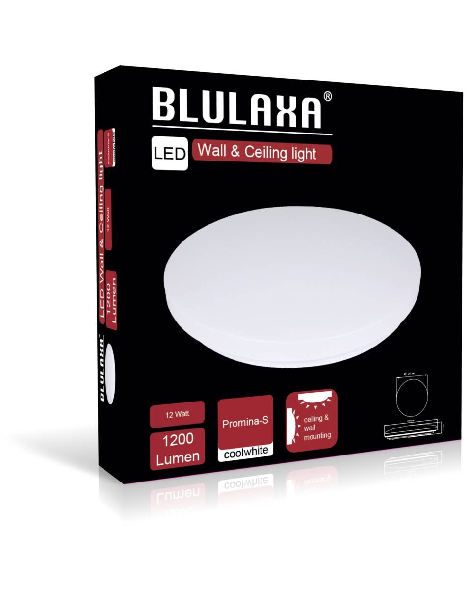 Blulaxa Deckenleuchte Promina weiß Kunststoff H/D: ca. 5,5x28 cm