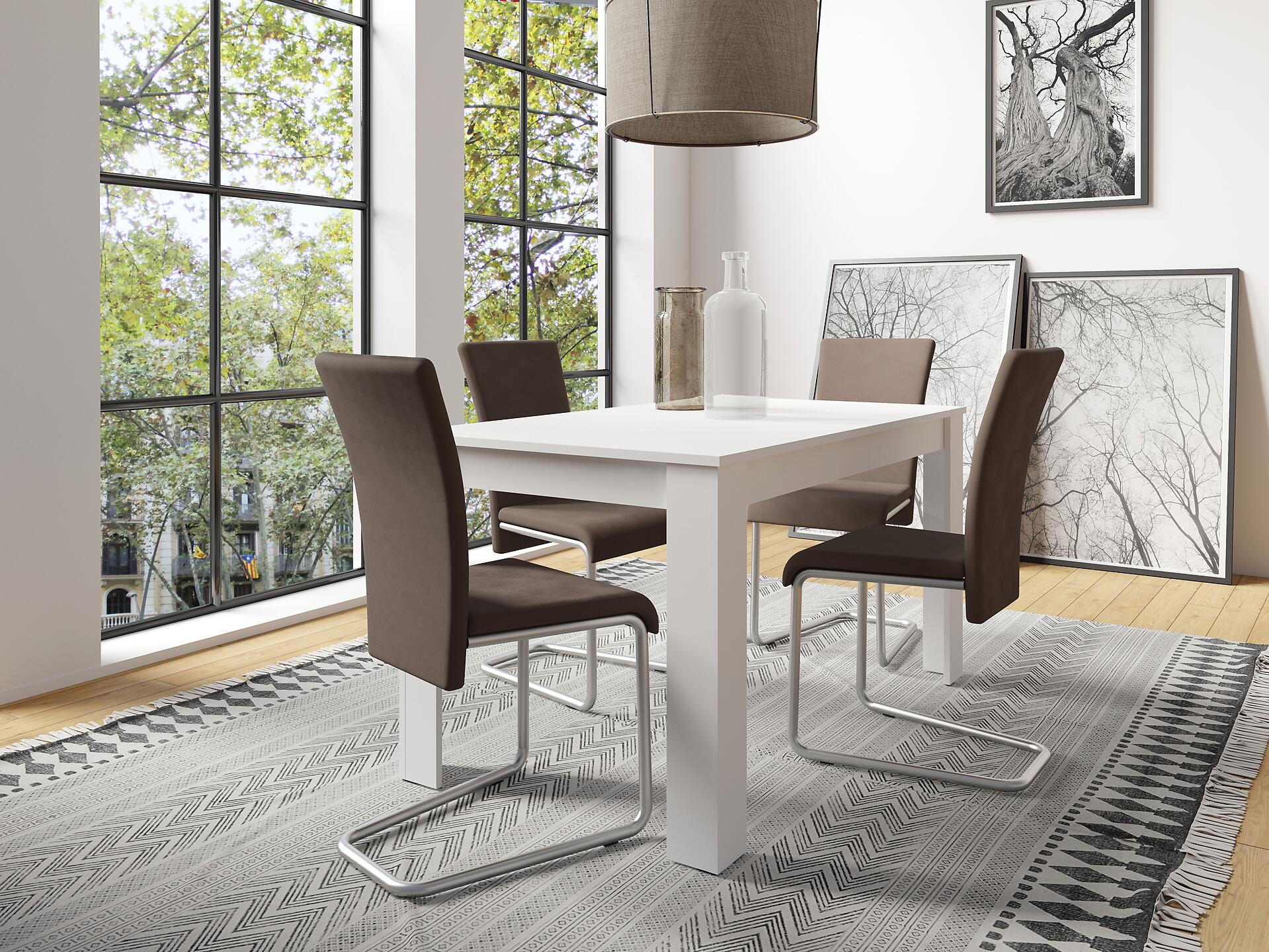 Tisch NEPAL weiß B/H/T: ca. 140x75x80 cm