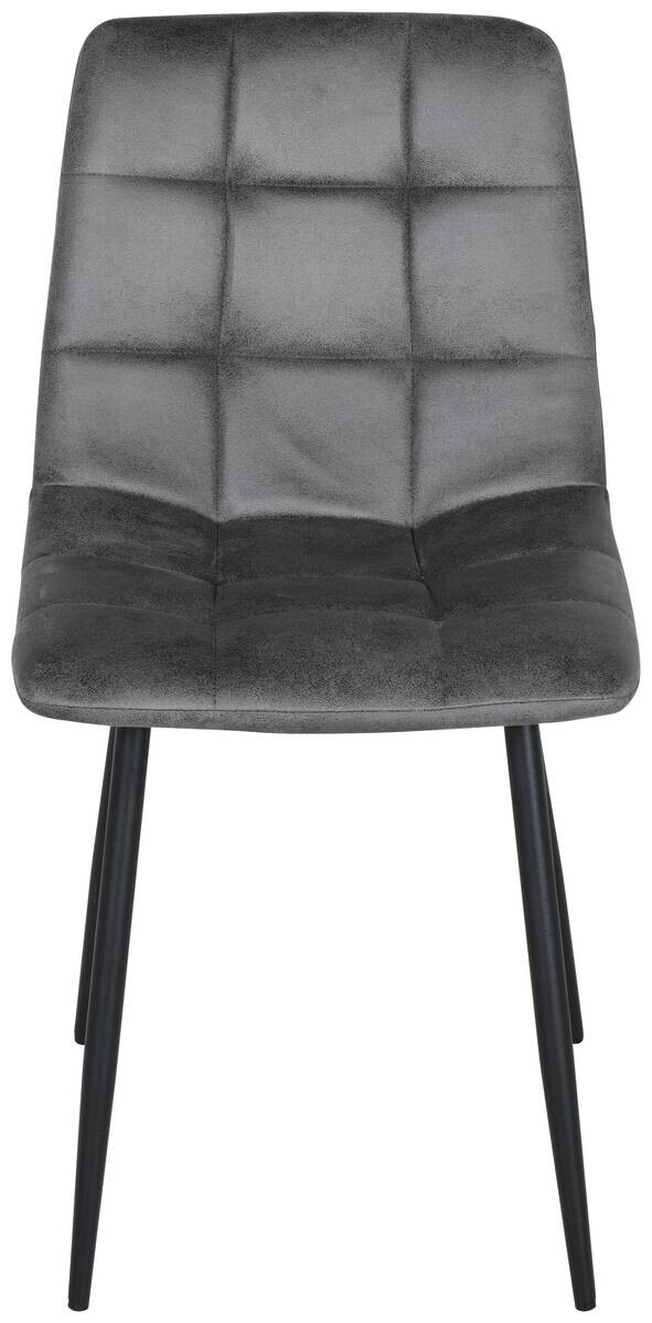 Stuhl Lech dunkelgrau Microfaser B/H/T: ca. 45x88x53,5 cm