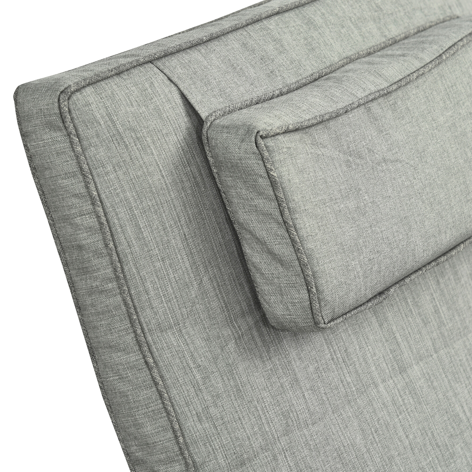 Outsunny Gartenliege-Set mit Tisch grau Polyrattan B/H/L: ca. 73x103x200 cm