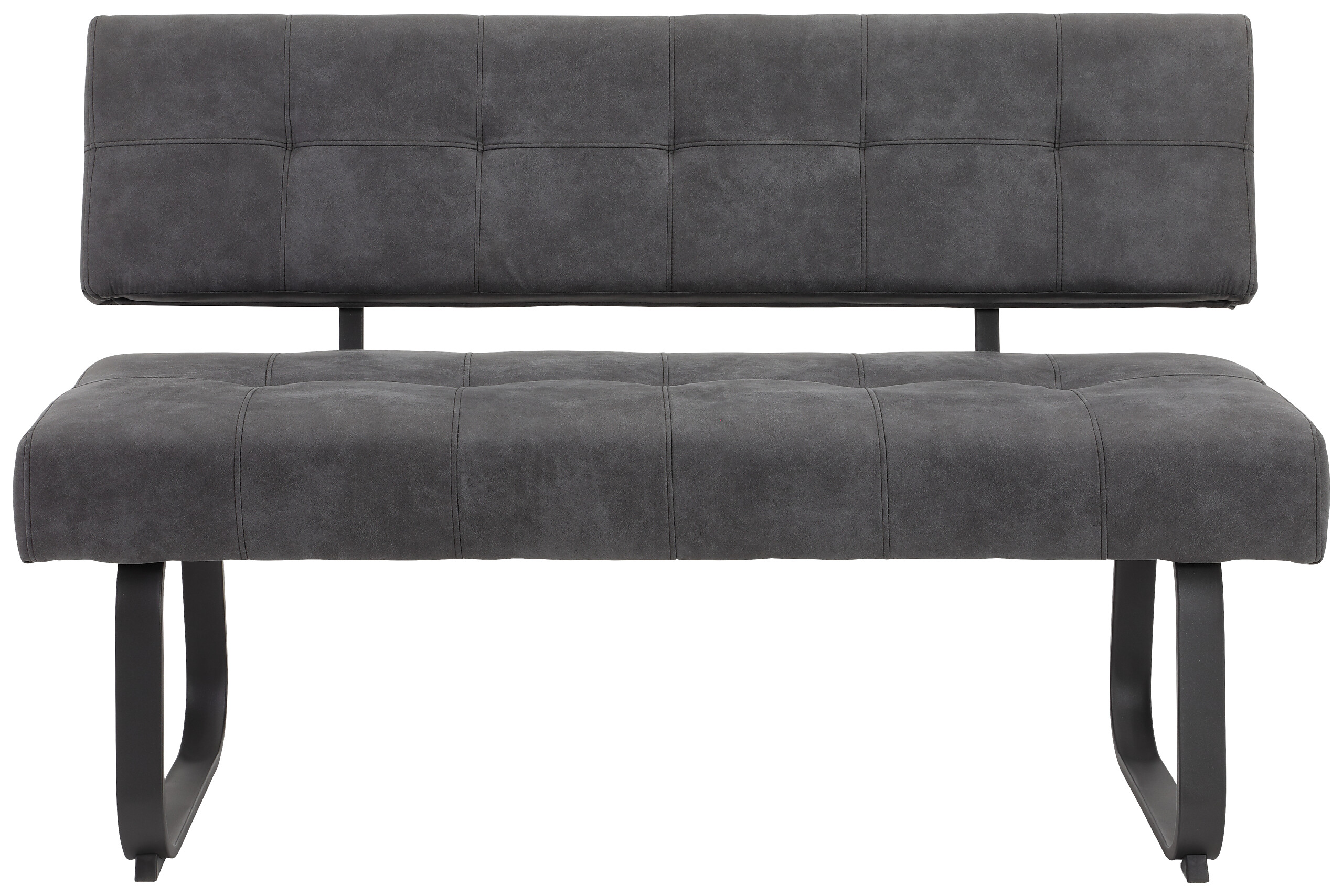 Essgruppe Luise I anthrazit Microfaser B/H/T: ca. 160x76x80 cm