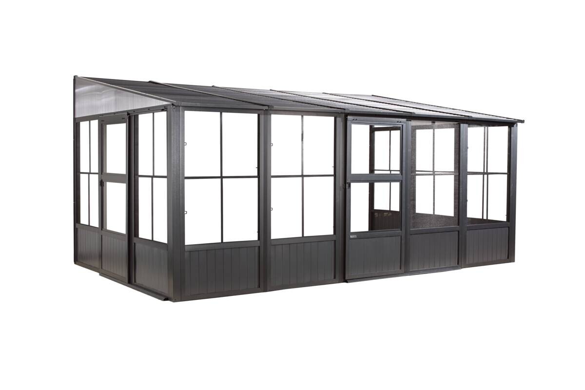 Sojag Terrassenüberdachung Mural anthrazit Aluminium B/H/L: ca. 502x244,5x308,96 cm