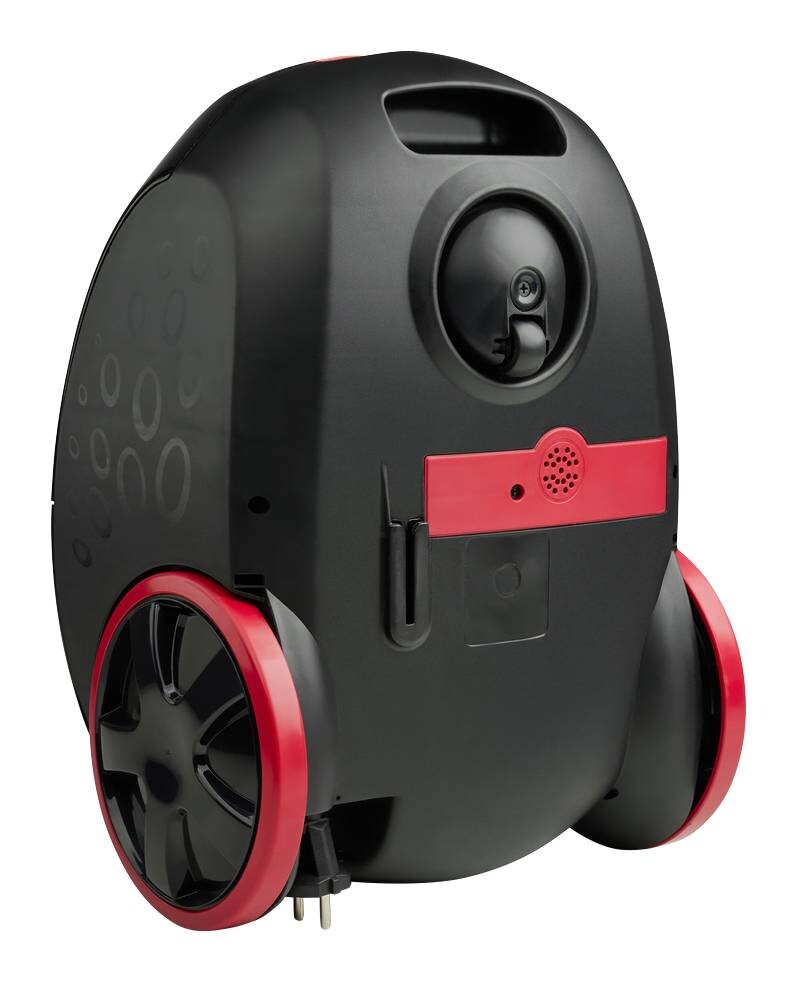 Bodenstaubsauger 743013 schwarz rot Kunststoff B/H: ca. 39x30 cm