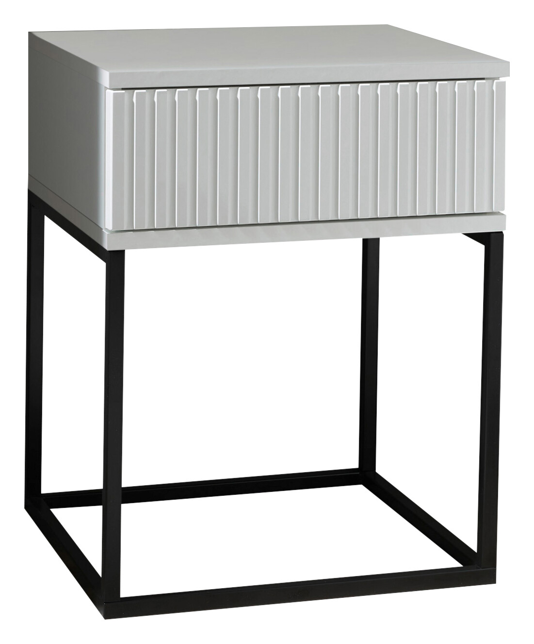 Nachtkonsole Marle weiß B/H/T: ca. 40x52x39 cm