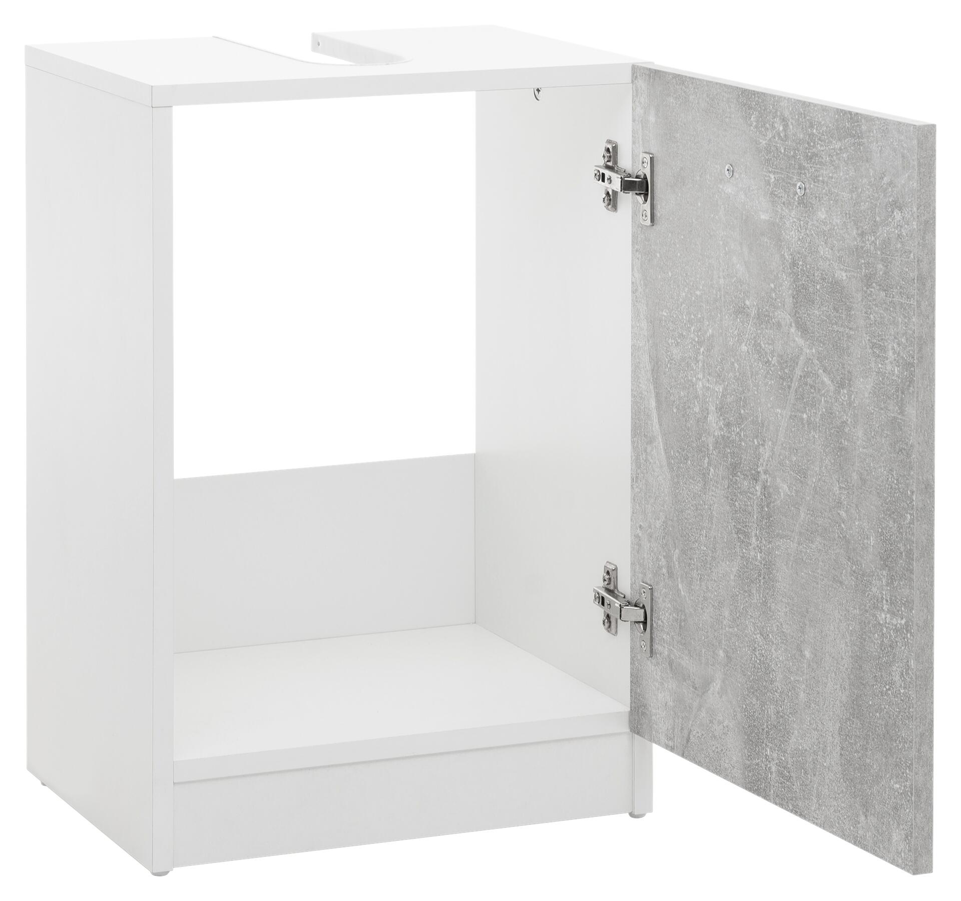 Waschbeckenunterschrank Solo 11 Beton Optik B/H/T: ca. 38x55x29 cm