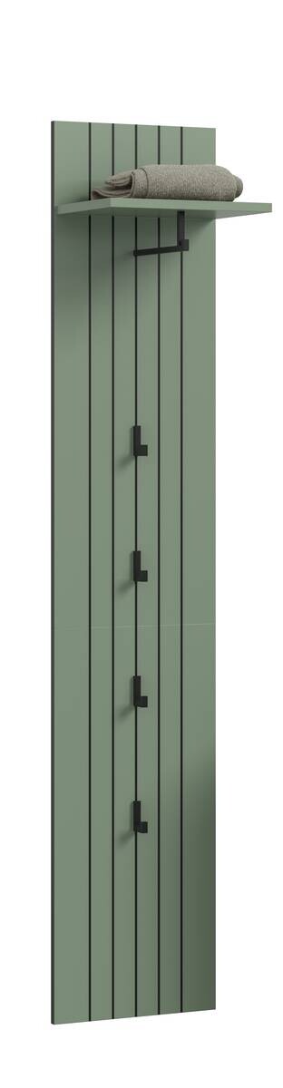 Garderobenpaneel STATION grün B/H/T: ca. 31x160x27 cm